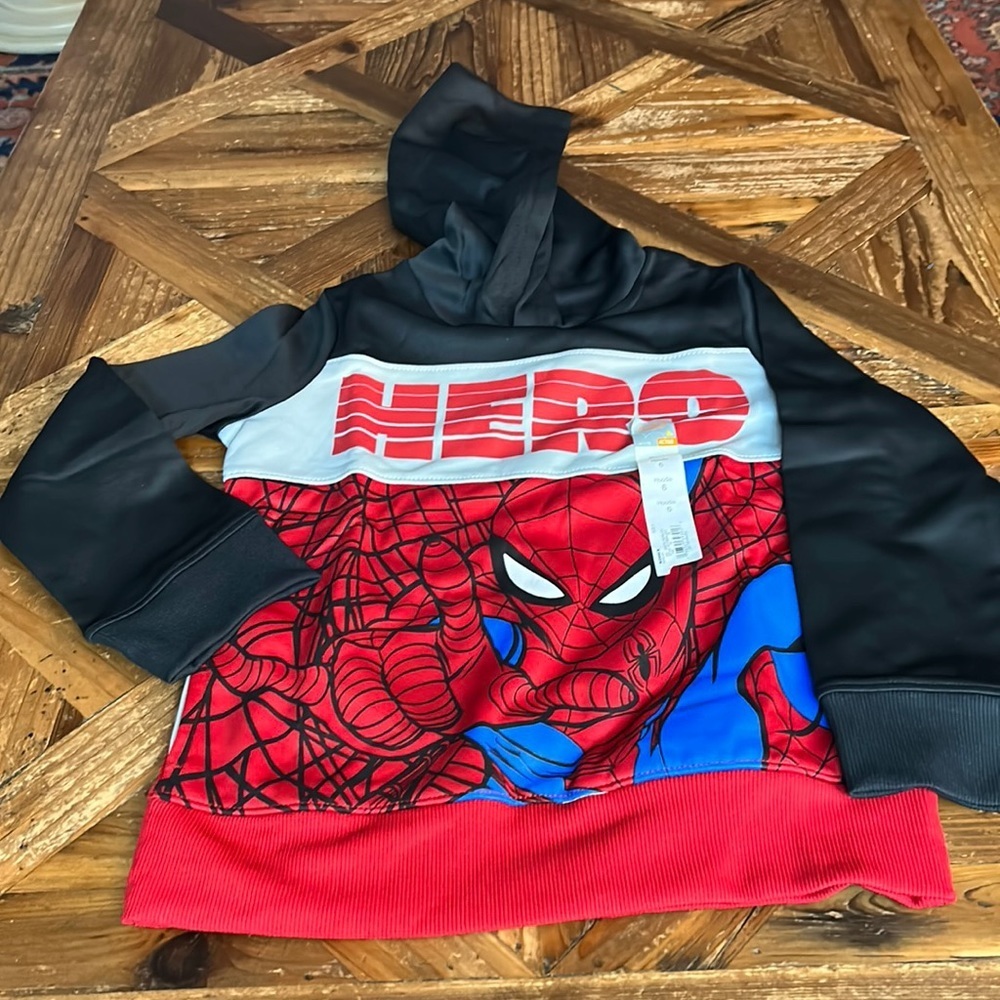 Spider Man hoodie size 6
